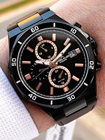 Daniel Klein Deri Kordon İç Kadran Fonksiyonları Aktif 3 Atm Suya Dayanıklı Erkek Kol Saati E140003-1