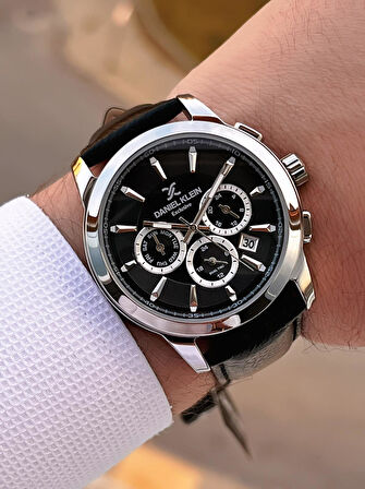 Daniel Klein Deri Kordon İç Kadran Fonksiyonları Aktif 3 Atm Suya Dayanıklı Erkek Kol Saati E140032-2