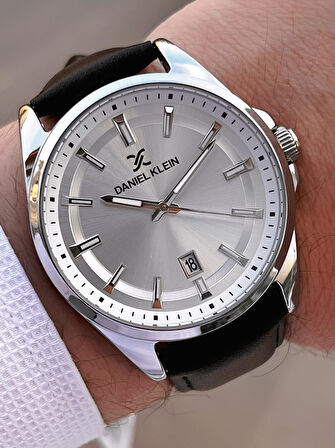 Daniel Klein Deri Kordon Takvimli Kadran 2 Yıl Garantili 3 Atm Dayanıklı Erkek Kol Saati E140036-1