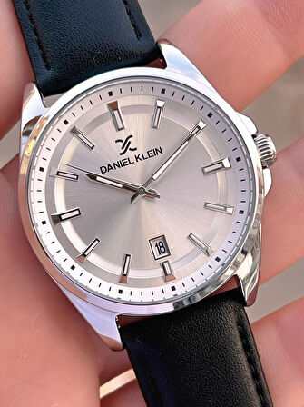 Daniel Klein Deri Kordon Takvimli Kadran 2 Yıl Garantili 3 Atm Dayanıklı Erkek Kol Saati E140036-1