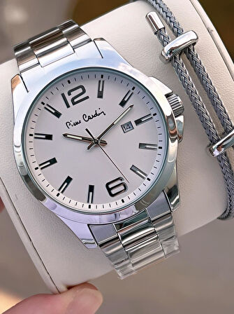 Pierre Cardin Damat Ve Nişan İçin 2 Yıl Garantili 3 Atm Suya Dayanıklı Erkek Kol Saati E.800411F02