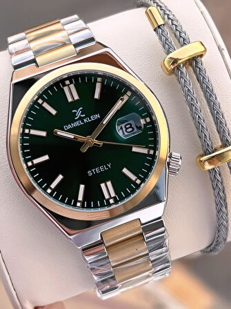 Daniel Klein İtalyan Tasarım Bileklik Hediyeli 2 Yıl Garantili 3 Atm Erkek Kol Saati ES.13861-9