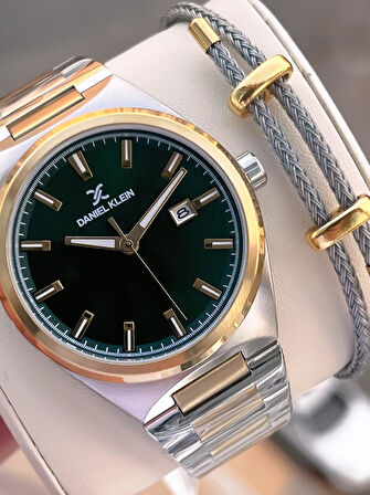 Daniel Klein İtalyan Tasarım Bileklik Hediyeli 2 Yıl Garantili 3 Atm Erkek Kol Saati ES.10886-4
