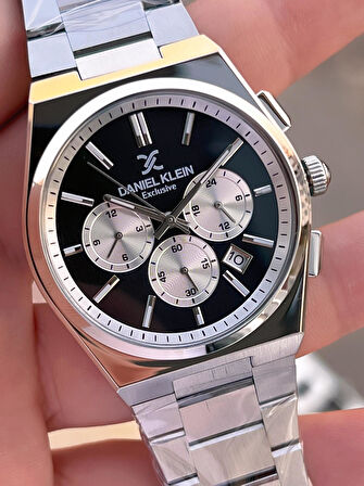 Daniel Klein Prx Kasa Kronometreli İtalyan Tasarım Bileklik Hediyeli Garantili Erkek Kol Saati PRx.1