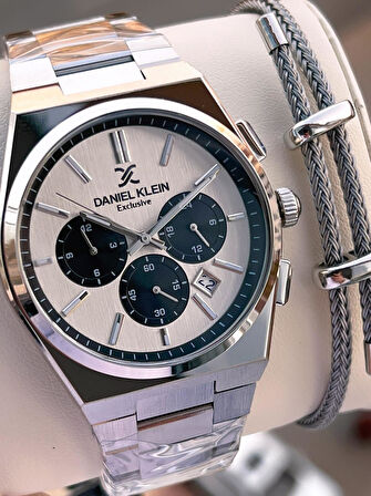 Daniel Klein Prx Kasa Kronometreli İtalyan Tasarım Bileklik Hediyeli Garantili Erkek Kol Saati PRx.4