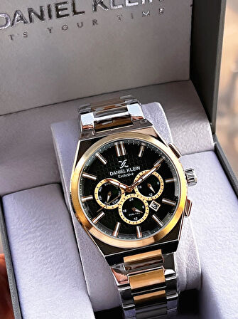 Daniel Klein İtalyan Tasarım Bileklik Hediyeli 2 Yıl Garantili Suya Dayanıklı Erkek Kol Saati XY.5