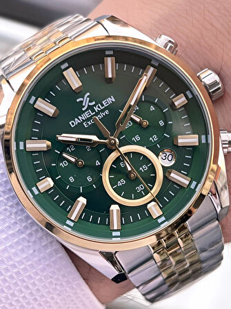 Daniel Klein Rlx Kasa Kronometreli İtalyan Tasarım Bileklik Hediyeli Garantili Erkek Kol Saati Rlx.1