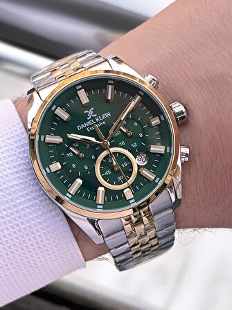 Daniel Klein Rlx Kasa Kronometreli İtalyan Tasarım Bileklik Hediyeli Garantili Erkek Kol Saati Rlx.1