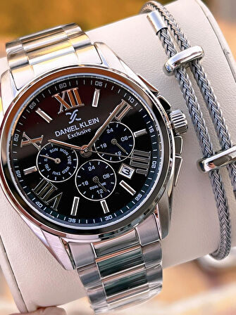 Daniel Klein Roma Rakamlı İç Kadran Fonksiyonları Aktif 2 Yıl Garantili Erkek Kol Saati EDK.14222.1
