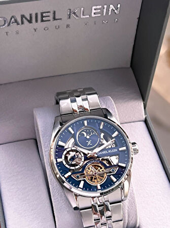 Daniel Klein Otomatik Mekanizma Mehtap Ve Güneş Kadranlı 2 Yıl Garantili Erkek Kol Saati OTM.14266.4