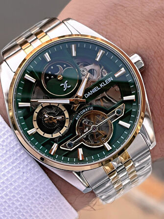 Daniel Klein Otomatik Mekanizma Mehtap Ve Güneş Kadranlı 2 Yıl Garantili Erkek Kol Saati OTM.14266.3