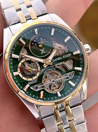 Daniel Klein Otomatik Mekanizma Mehtap Ve Güneş Kadranlı 2 Yıl Garantili Erkek Kol Saati OTM.14266.3