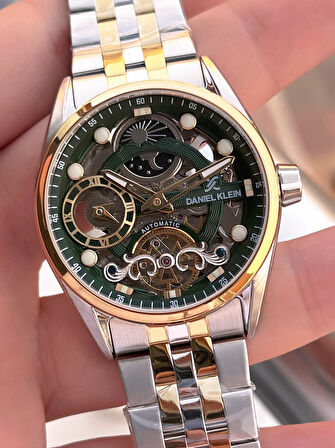 Daniel Klein Otomatik Mekanizma Mehtap Ve Güneş Kadranlı 2 Yıl Garantili Erkek Kol Saati OTM.13855.6