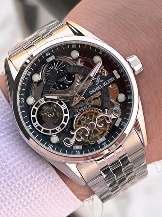 Daniel Klein Otomatik Mekanizma Mehtap Ve Güneş Kadranlı 2 Yıl Garantili Erkek Kol Saati OTM.13855.2