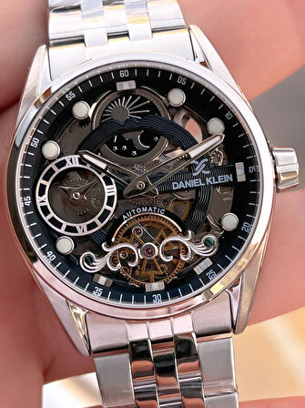 Daniel Klein Otomatik Mekanizma Mehtap Ve Güneş Kadranlı 2 Yıl Garantili Erkek Kol Saati OTM.13855.2