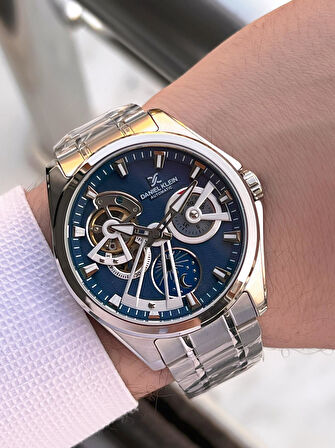 Daniel Klein Otomatik Mekanizma Mehtap Ve Güneş Kadranlı 2 Yıl Garantili Erkek Kol Saati OTM.14048.3