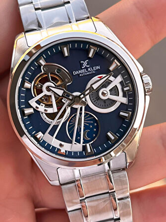 Daniel Klein Otomatik Mekanizma Mehtap Ve Güneş Kadranlı 2 Yıl Garantili Erkek Kol Saati OTM.14048.3