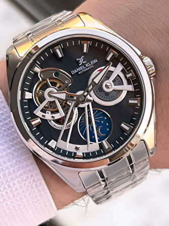 Daniel Klein Otomatik Mekanizma Mehtap Ve Güneş Kadranlı 2 Yıl Garantili Erkek Kol Saati OTM.14048.2