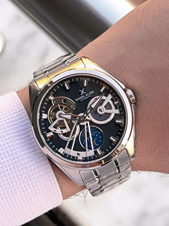 Daniel Klein Otomatik Mekanizma Mehtap Ve Güneş Kadranlı 2 Yıl Garantili Erkek Kol Saati OTM.14048.2