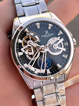 Daniel Klein Otomatik Mekanizma Mehtap Ve Güneş Kadranlı 2 Yıl Garantili Erkek Kol Saati OTM.14048.2