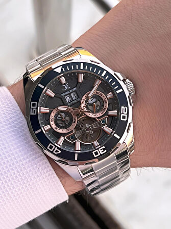 Daniel Klein Otomatik Mekanizma Mehtap Ve Güneş Kadranlı 2 Yıl Garantili Erkek Kol Saati OTM.13754.5