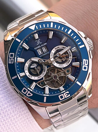 Daniel Klein Otomatik Mekanizma Takvimli Kadran Kadranlı 2 Yıl Garantili Erkek Kol Saati OTM.13754.6