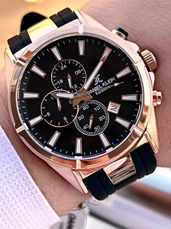 Daniel Klein Silikon Kordon İtalyan Tasarım Bileklik Hediyeli 2Yıl Garantili Erkek Kol Saati 10691.4