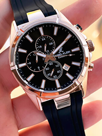 Daniel Klein Silikon Kordon İtalyan Tasarım Bileklik Hediyeli 2Yıl Garantili Erkek Kol Saati 10691.4