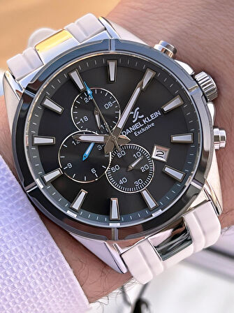 Daniel Klein Silikon Kordon İtalyan Tasarım Bileklik Hediyeli 2Yıl Garantili Erkek Kol Saati 10691.3