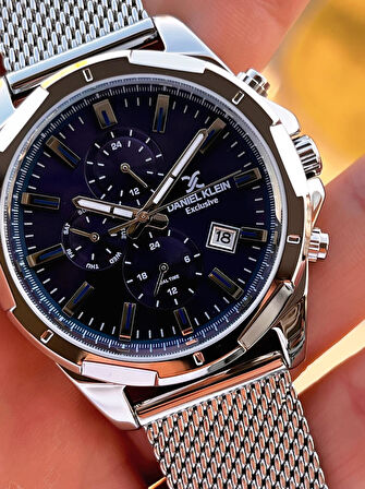 Daniel Klein Hasır Kordon İtalyan Tasarım Bileklik Hediyeli 2 Yıl Garantili Erkek Kol Saati E13356.2