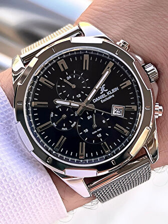 Daniel Klein Hasır Kordon İtalyan Tasarım Bileklik Hediyeli 2 Yıl Garantili Erkek Kol Saati E13356.1