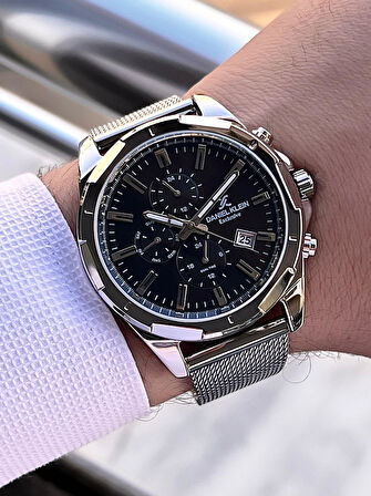 Daniel Klein Hasır Kordon İtalyan Tasarım Bileklik Hediyeli 2 Yıl Garantili Erkek Kol Saati E13356.1