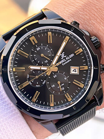 Daniel Klein Hasır Kordon İtalyan Tasarım Bileklik Hediyeli 2 Yıl Garantili Erkek Kol Saati E13356.5