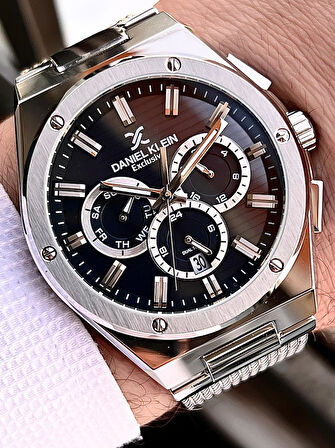 Daniel Klein Hasır Kordon İtalyan Tasarım Bileklik Hediyeli 2 Yıl Garantili Erkek Kol Saati E10885.2