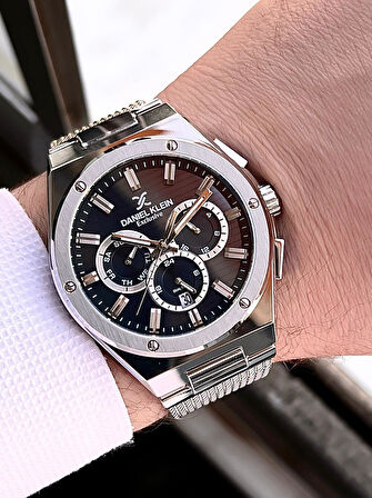 Daniel Klein Hasır Kordon İtalyan Tasarım Bileklik Hediyeli 2 Yıl Garantili Erkek Kol Saati E10885.2