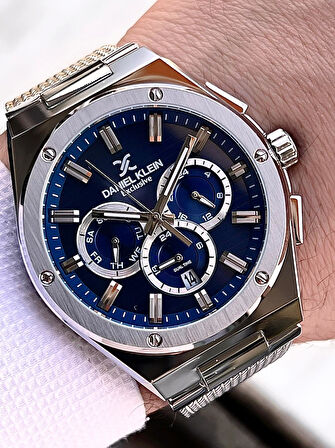 Daniel Klein Hasır Kordon İtalyan Tasarım Bileklik Hediyeli 2 Yıl Garantili Erkek Kol Saati E10885.3