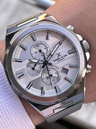 Daniel Klein Hasır Kordon İtalyan Tasarım Bileklik Hediyeli 2 Yıl Garantili Erkek Kol Saati E14234.1