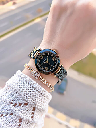 Daniel Klein Seramik Kordon Özel Tasarım 2 Yıl Garantili 3 Atm Kadın Kol Saati+Bileklik SR.14282.3