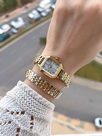 Daniel Klein Dolamalı Çelik Kordonlu 2 Yıl Garantili 3 Atm Suya Dayanıklı Kadın Kol Saati+Bileklik 1