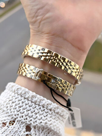 Daniel Klein Dolamalı Çelik Kordonlu 2 Yıl Garantili 3 Atm Suya Dayanıklı Kadın Kol Saati+Bileklik 1