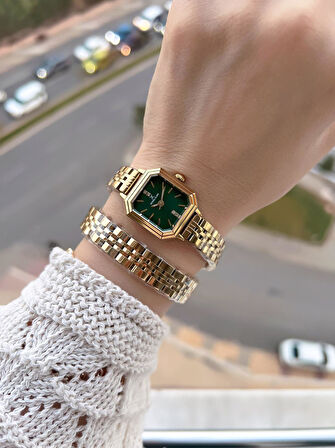 Daniel Klein Dolamalı Çelik Kordonlu 2 Yıl Garantili 3 Atm Suya Dayanıklı Kadın Kol Saati+Bileklik 2