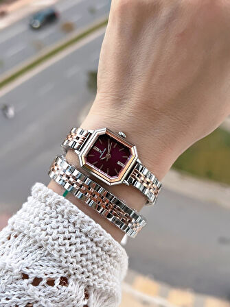 Daniel Klein Dolamalı Çelik Kordonlu 2 Yıl Garantili 3 Atm Suya Dayanıklı Kadın Kol Saati+Bileklik 4