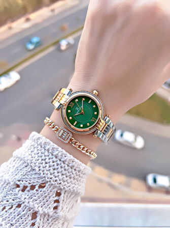 Daniel Klein Çelik Kordonlu 2 Yıl Garantili 3 Atm Suya Dayanıklı Kadın Kol Saati+Bileklik BD.10070.4