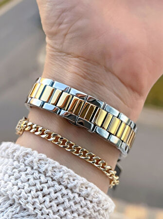 Daniel Klein Çelik Kordonlu 2 Yıl Garantili 3 Atm Suya Dayanıklı Kadın Kol Saati+Bileklik BD.10070.4