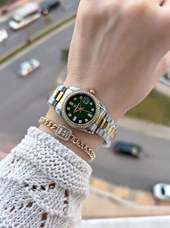 Daniel Klein Çelik Kordonlu 2 Yıl Garantili 3 Atm Suya Dayanıklı Kadın Kol Saati+Bileklik BD.10108.4