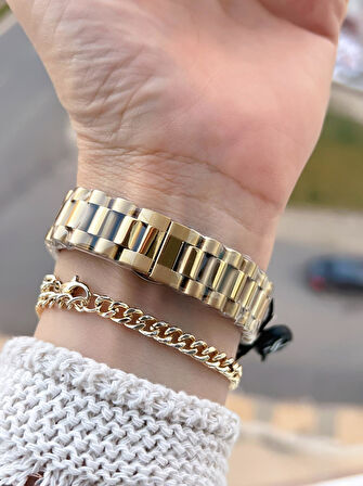 Daniel Klein Çelik Kordonlu 2 Yıl Garantili 3 Atm Suya Dayanıklı Kadın Kol Saati+Bileklik BD.10108.2