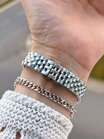 Daniel Klein Çelik Kordonlu 2 Yıl Garantili 3 Atm Suya Dayanıklı Kadın Kol Saati+Bileklik BD.10030.1