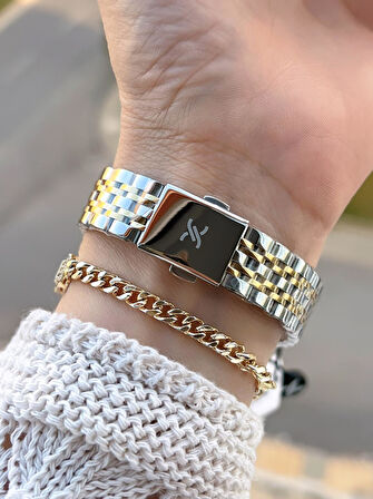 Daniel Klein Çelik Kordonlu 2 Yıl Garantili 3 Atm Suya Dayanıklı Kadın Kol Saati+Bileklik BD.13785.4