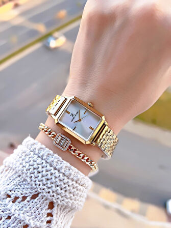 Daniel Klein Çelik Kordonlu 2 Yıl Garantili 3 Atm Suya Dayanıklı Kadın Kol Saati+Bileklik BD.13785.6