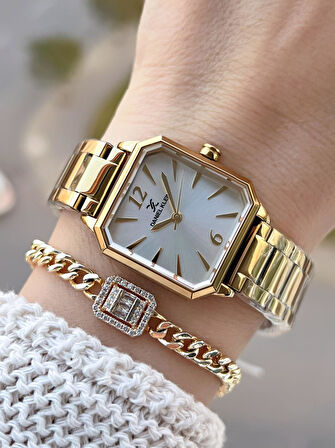 Daniel Klein Çelik Kordonlu 2 Yıl Garantili 3 Atm Suya Dayanıklı Kadın Kol Saati+Bileklik BD.14090.7